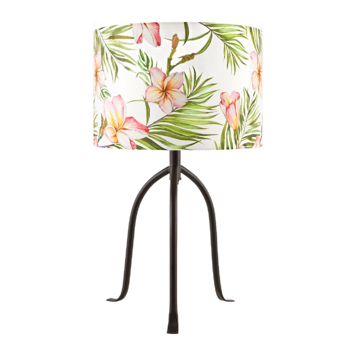 Modern European furniture - Floral Print Linen Table Lamp S - www.oroa.com