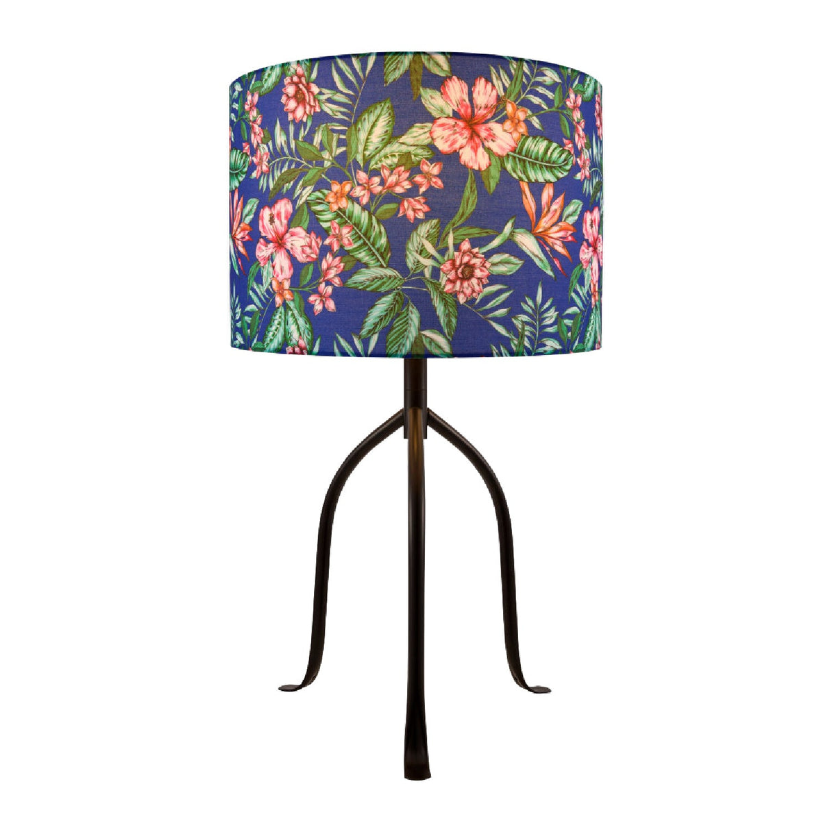 Modern European furniture - Floral Print Linen Table Lamp S - www.oroa.com