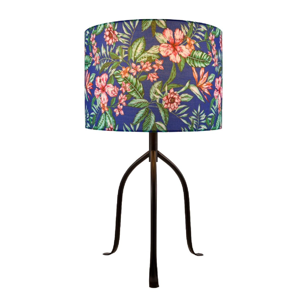 Modern European furniture - Floral Print Linen Table Lamp S - www.oroa.com