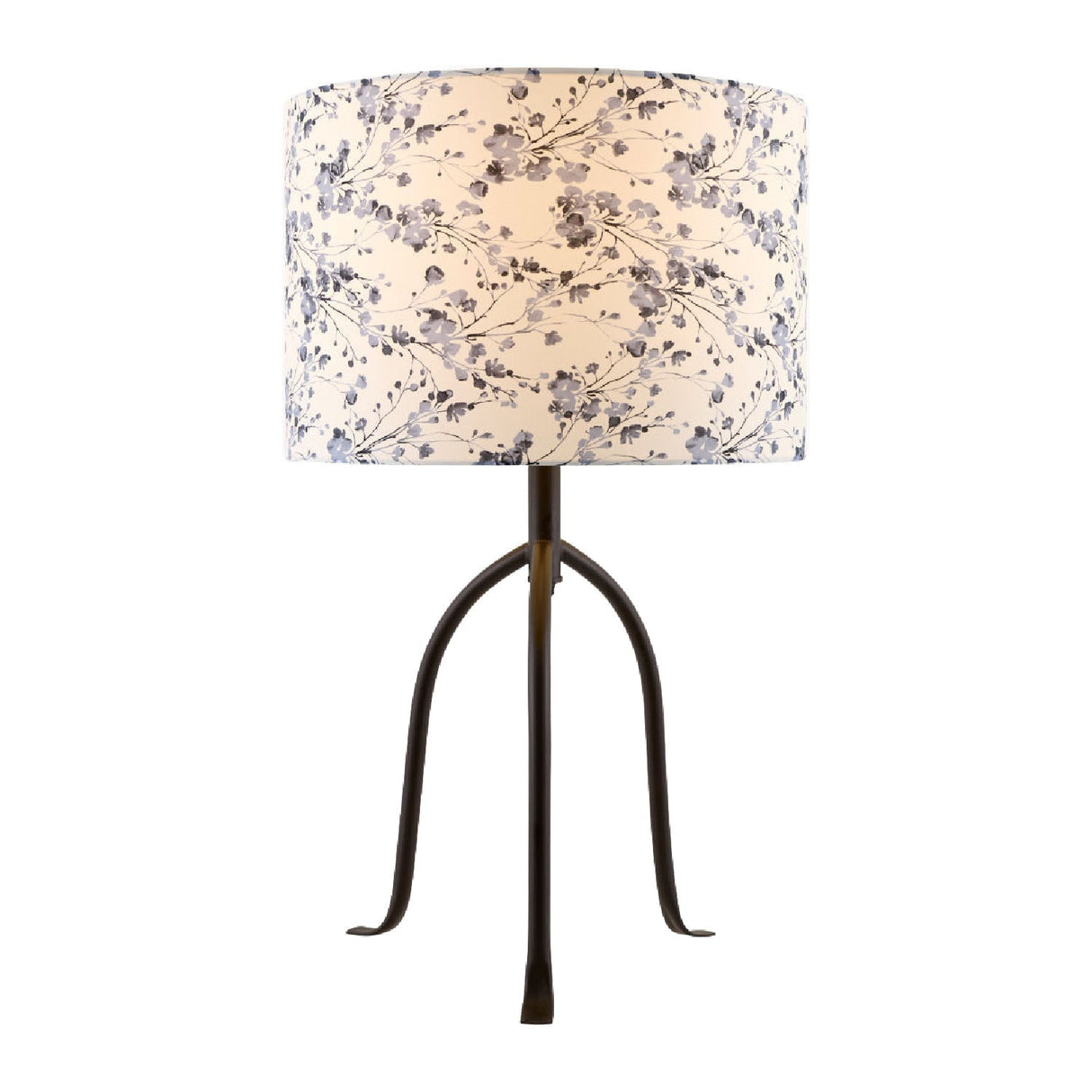 Modern European furniture - Floral Print Linen Table Lamp S - www.oroa.com