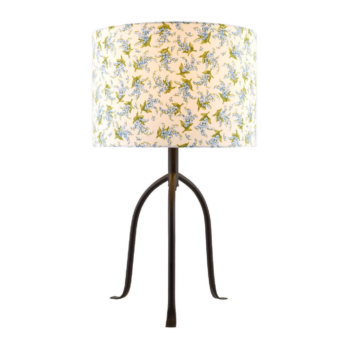 Modern European furniture - Floral Print Linen Table Lamp S - www.oroa.com