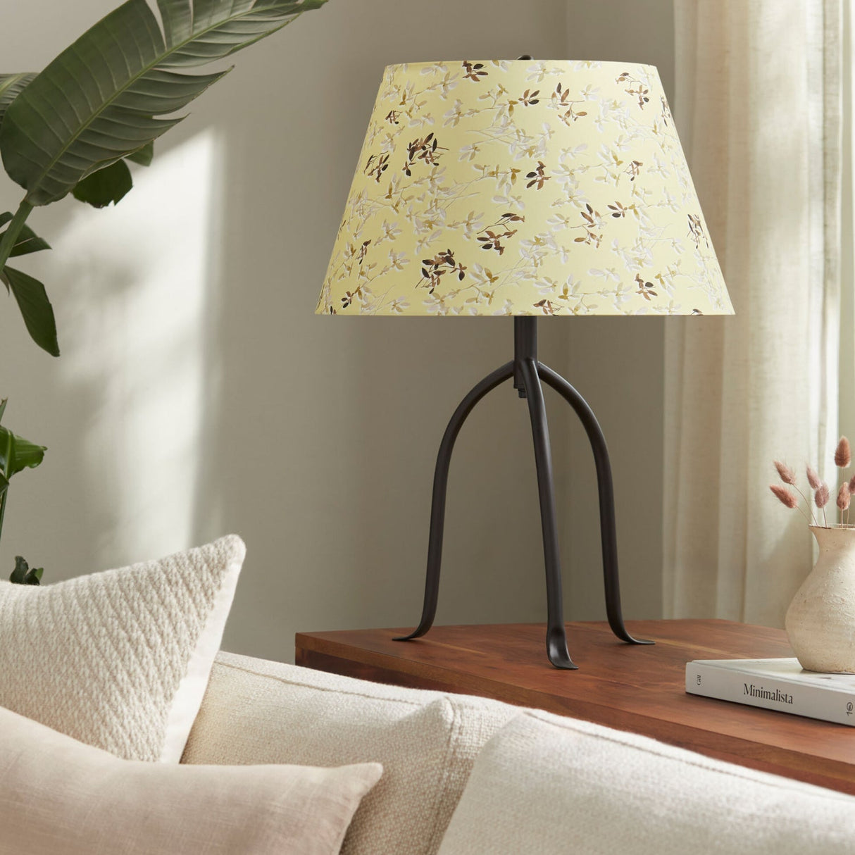 Modern European furniture - Floral Print Linen Table Lamp L - www.oroa.com