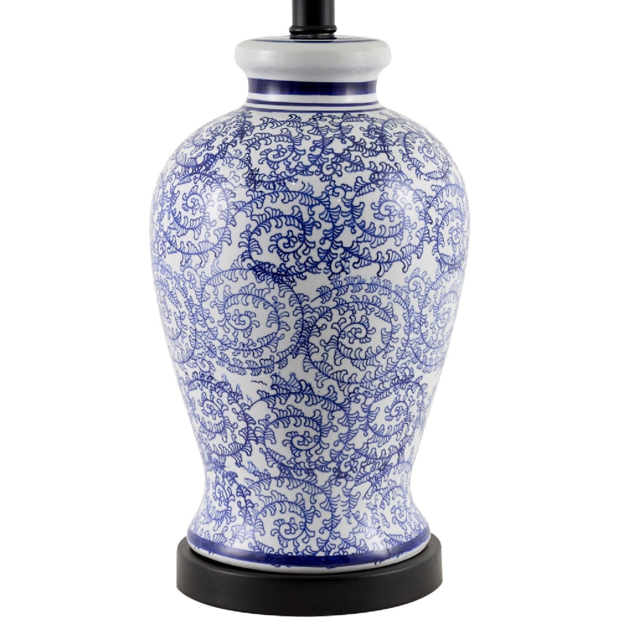 Modern European furniture - Blue Vines Ceramic Table Lamp - www.oroa.com