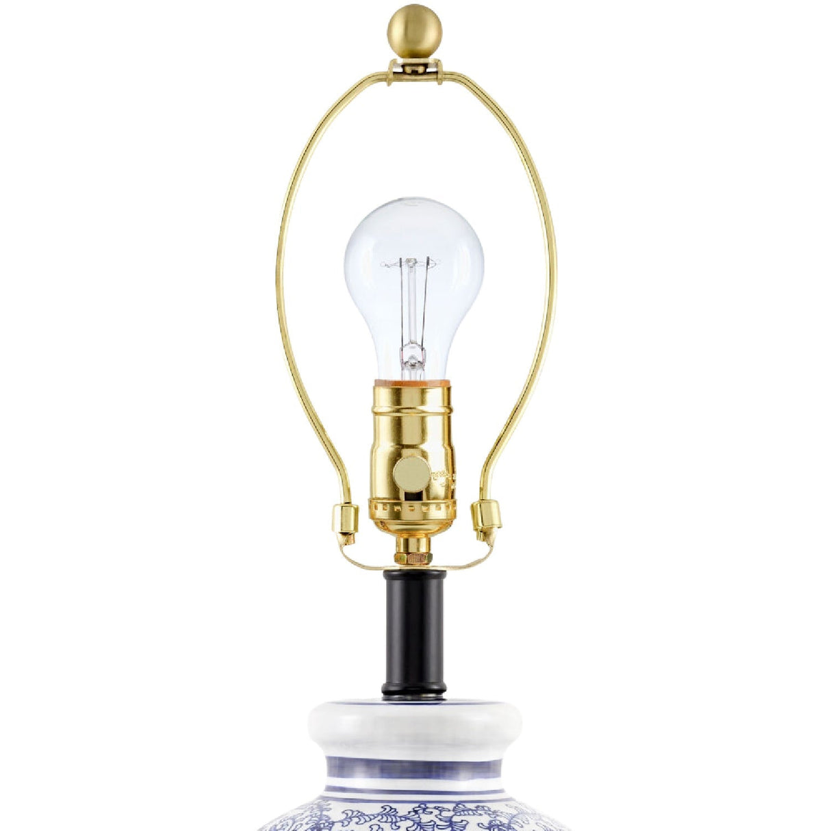 Modern European furniture - Blue Vines Ceramic Table Lamp - www.oroa.com