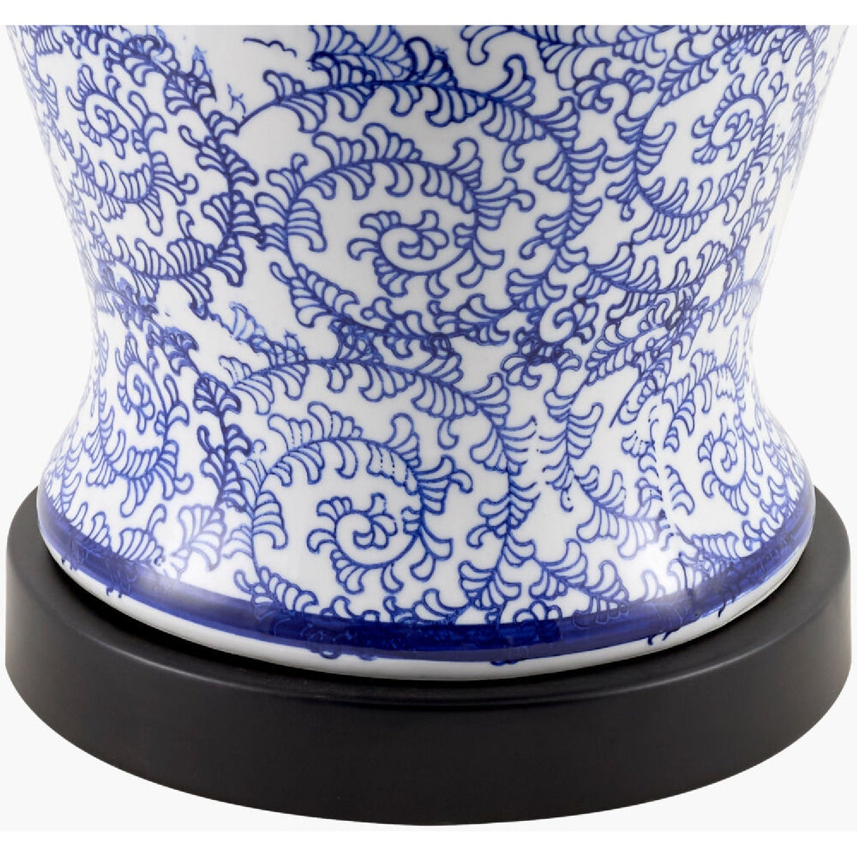 Modern European furniture - Blue Vines Ceramic Table Lamp - www.oroa.com