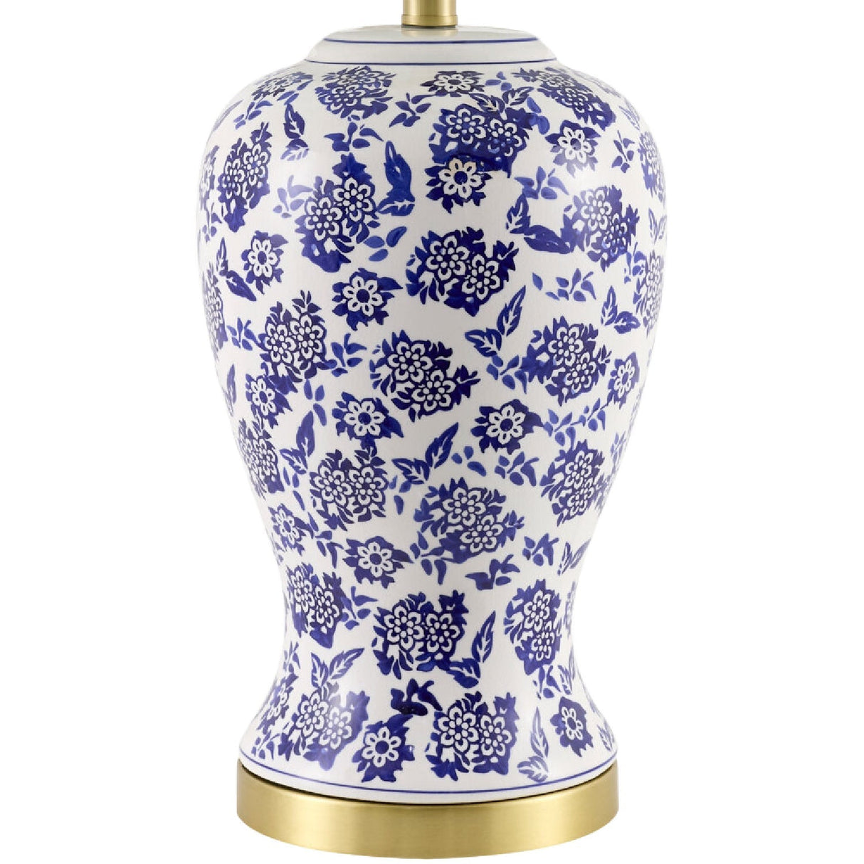 Modern European furniture - Blue Flowers Ceramic Table Lamp - www.oroa.com