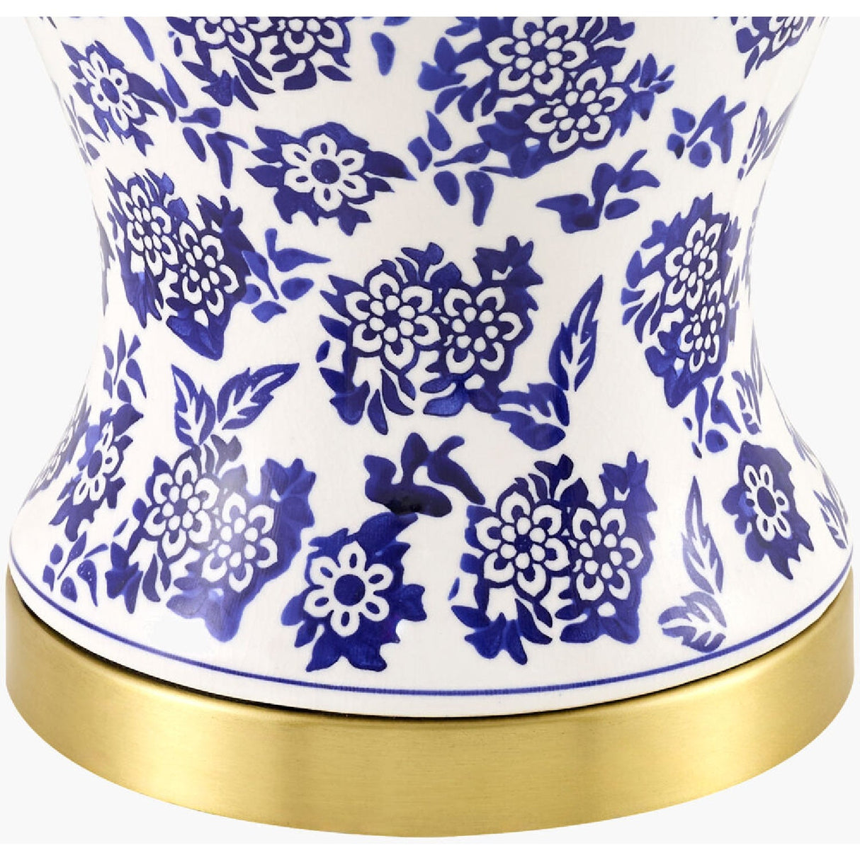 Modern European furniture - Blue Flowers Ceramic Table Lamp - www.oroa.com