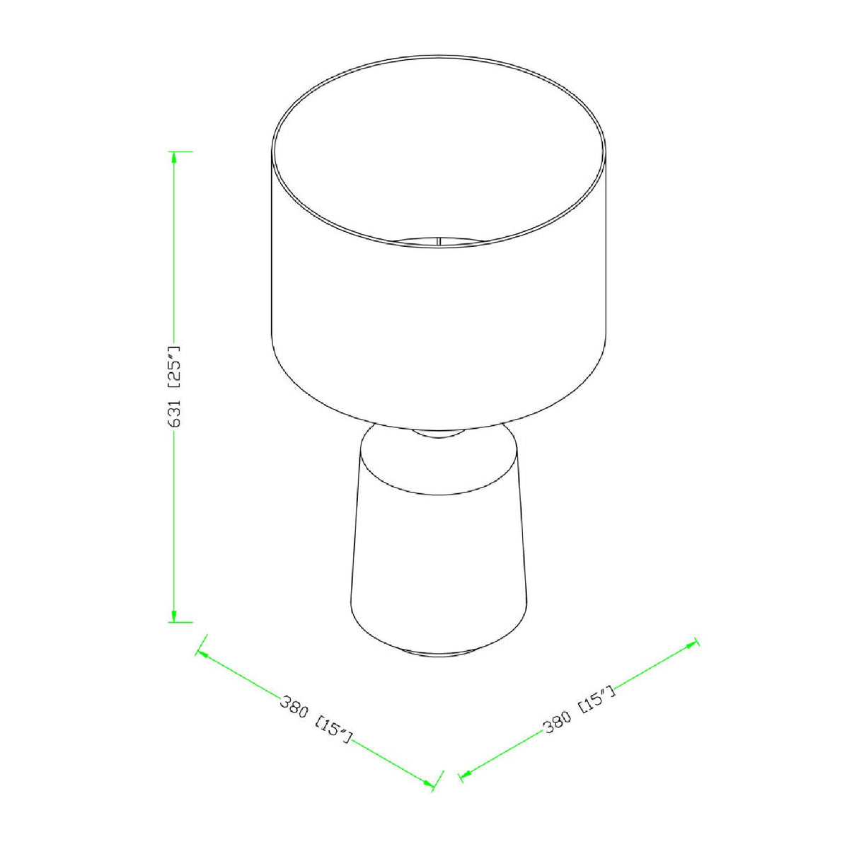 Modern European furniture - Concrete Base Linen Table Lamp - www.oroa.com