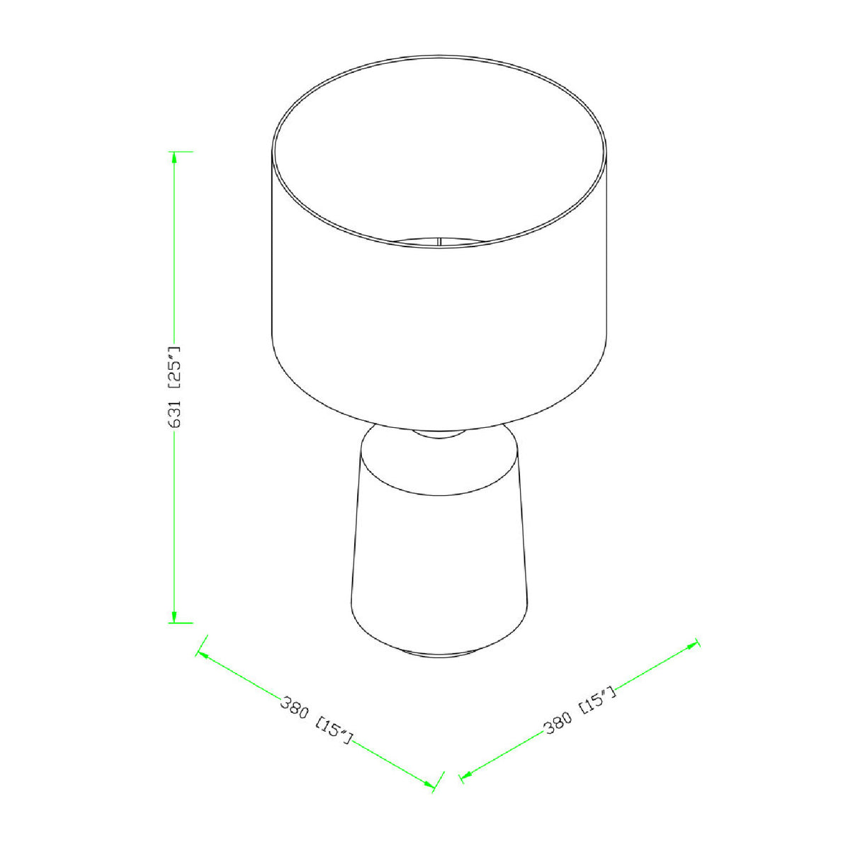 Concrete Base Linen Table Lamp | Oroa.com