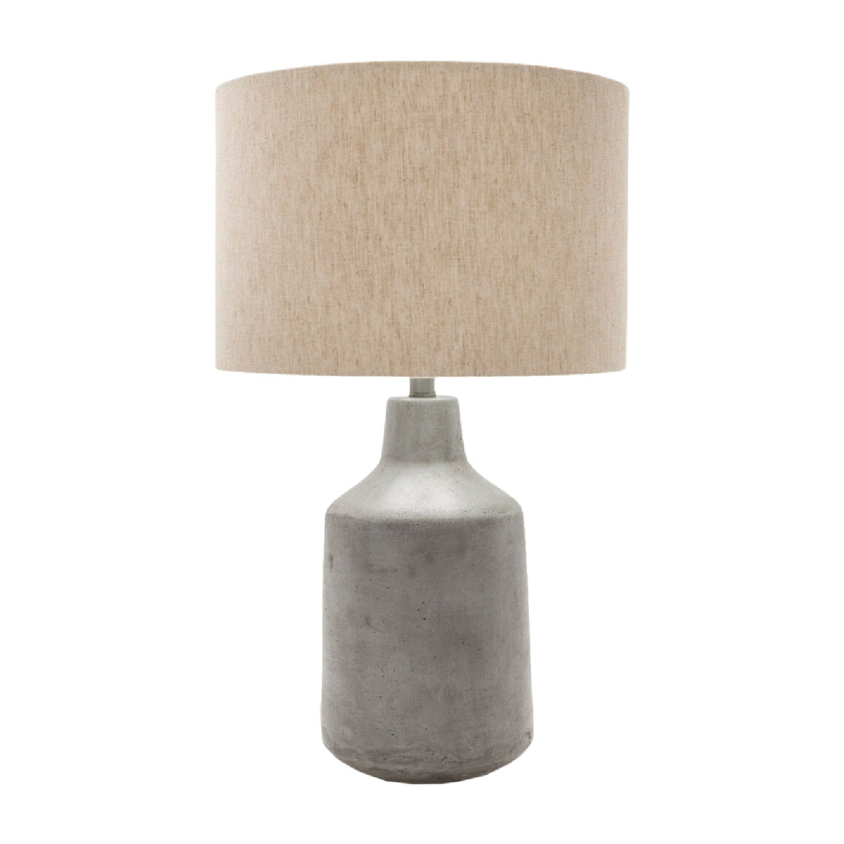 Modern European furniture - Concrete Base Linen Table Lamp - www.oroa.com