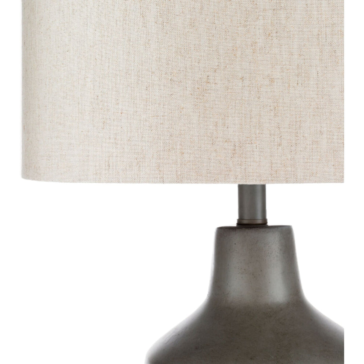 Modern European furniture - Concrete Base Linen Table Lamp - www.oroa.com