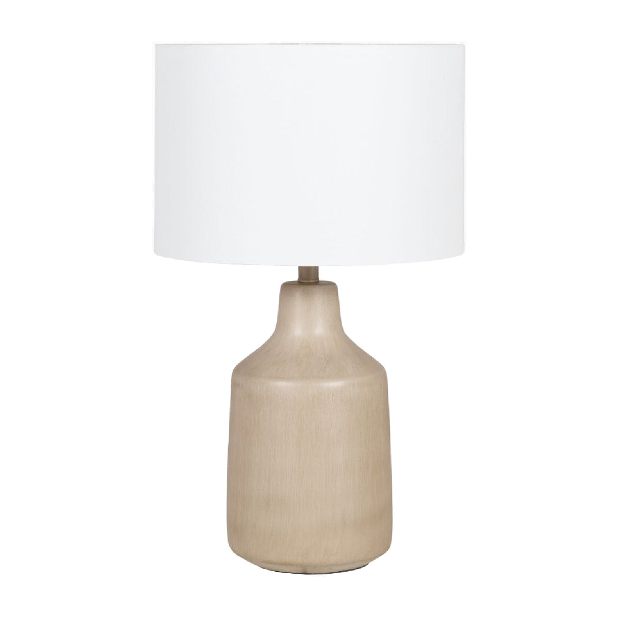 Modern European furniture - Concrete Base Linen Table Lamp - www.oroa.com