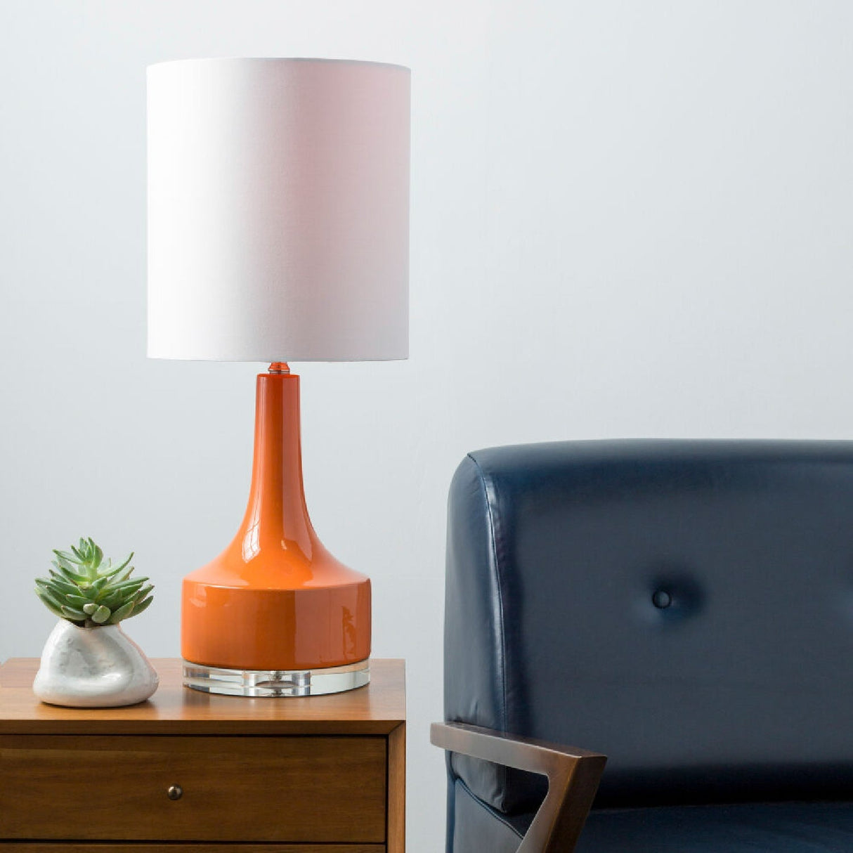 Modern European furniture - Glazed Ceramic Cotton Table Lamp - www.oroa.com