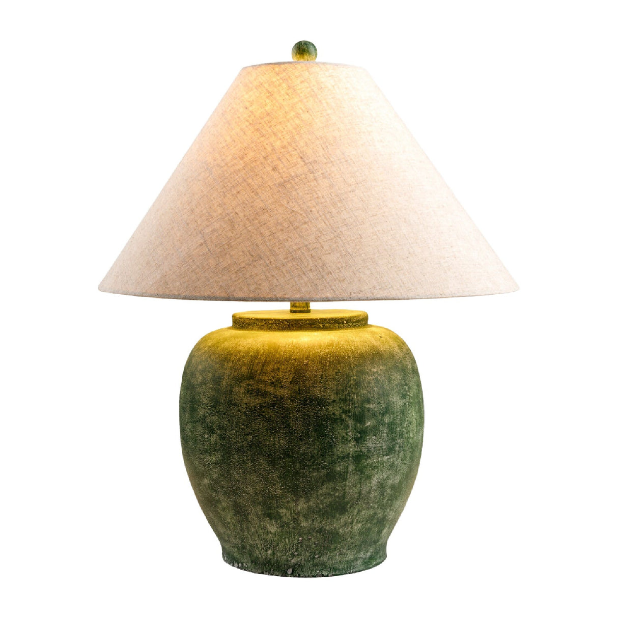 Modern European furniture - Painted Cement Linen Table Lamp - www.oroa.com