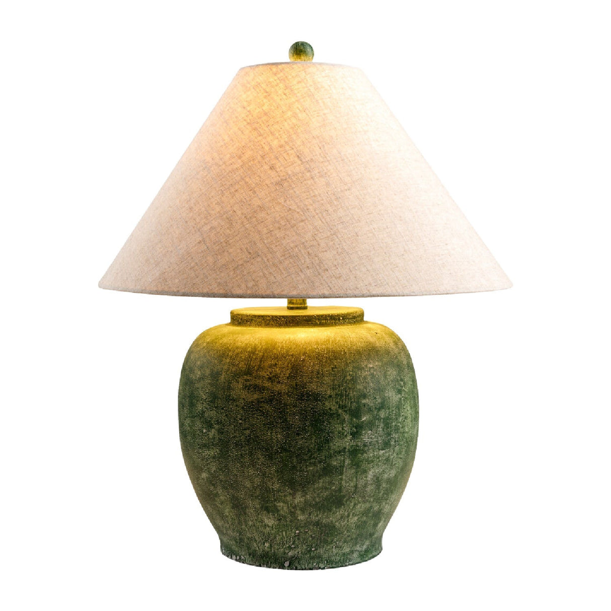 Modern European furniture - Painted Cement Linen Table Lamp - www.oroa.com