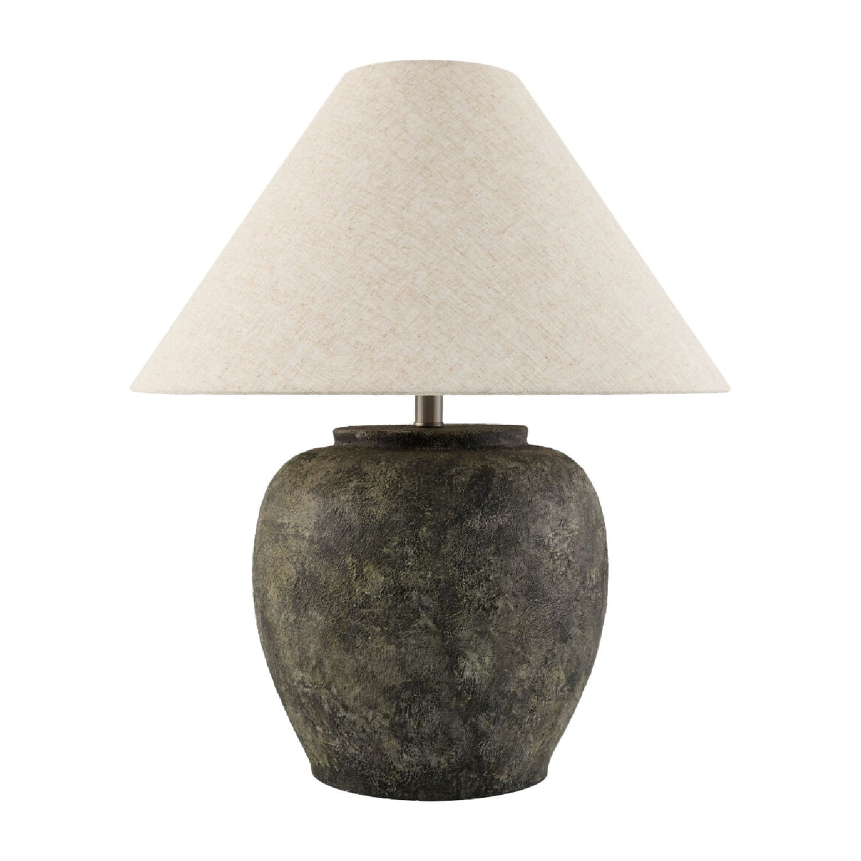 Modern European furniture - Painted Cement Linen Table Lamp - www.oroa.com