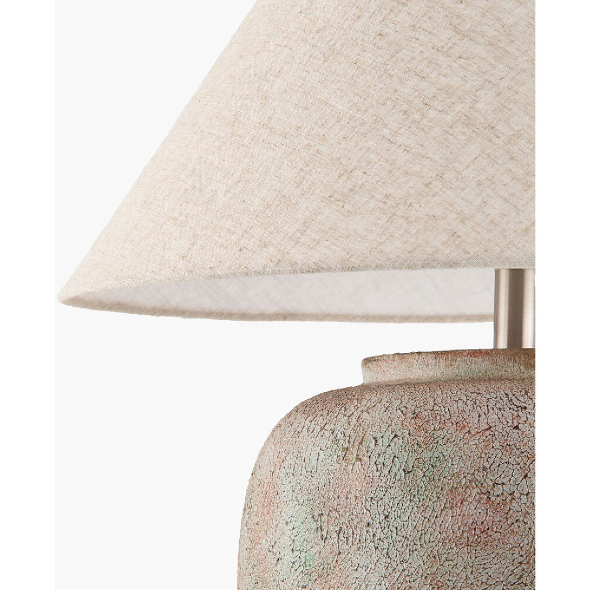 Modern European furniture - Painted Cement Linen Table Lamp - www.oroa.com