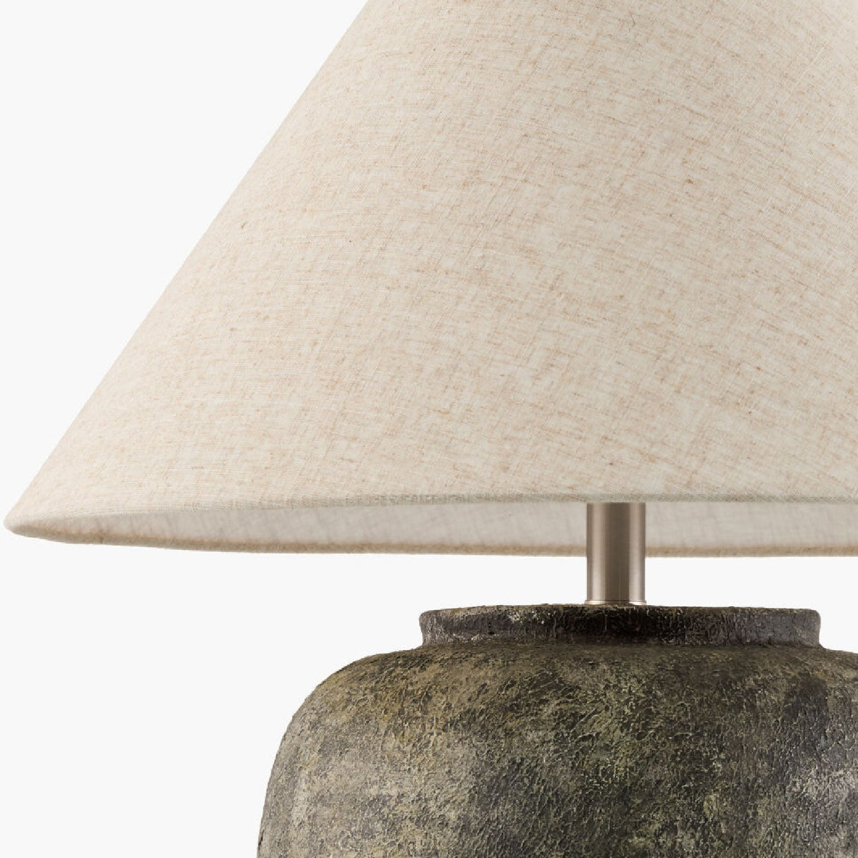 Modern European furniture - Painted Cement Linen Table Lamp - www.oroa.com