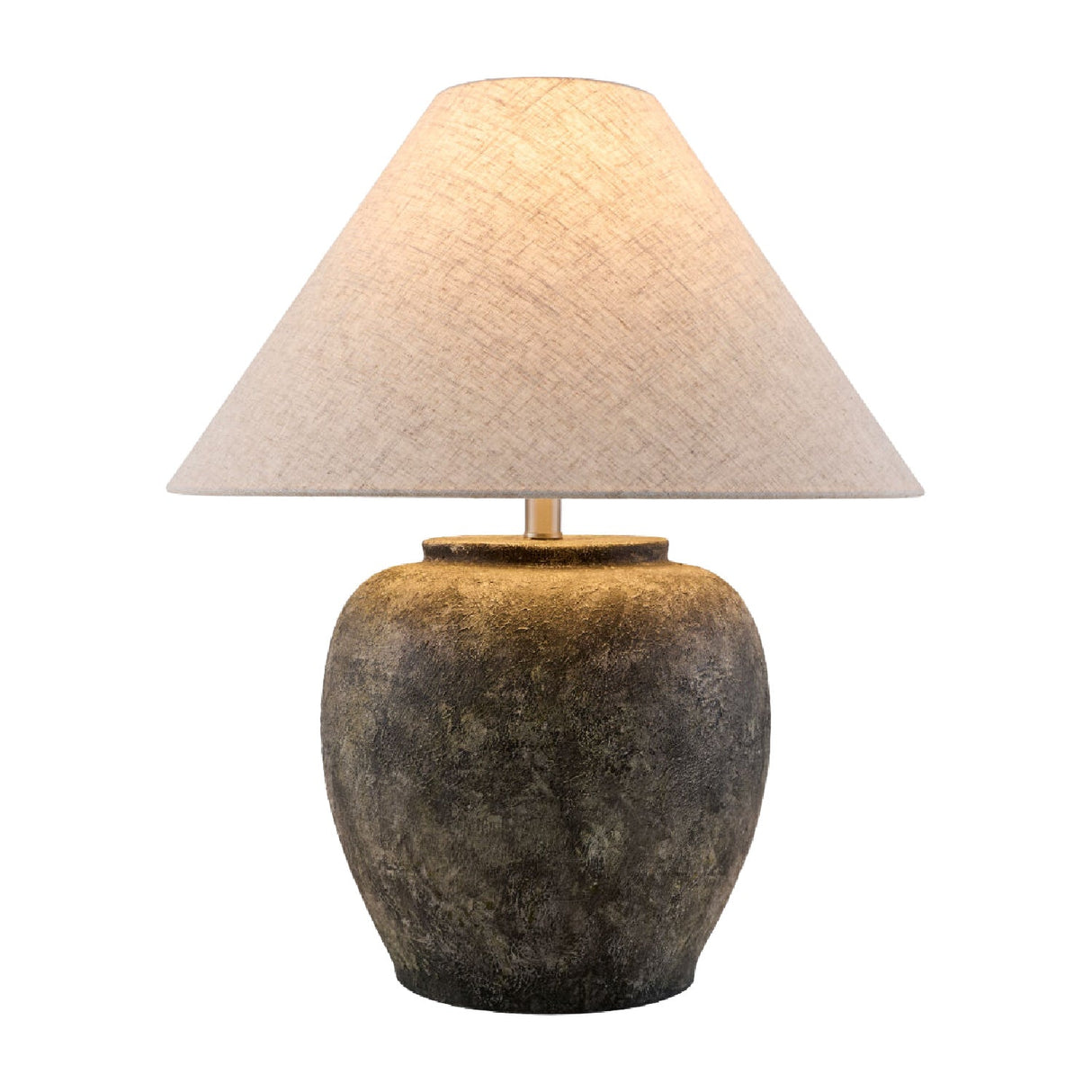 Modern European furniture - Painted Cement Linen Table Lamp - www.oroa.com