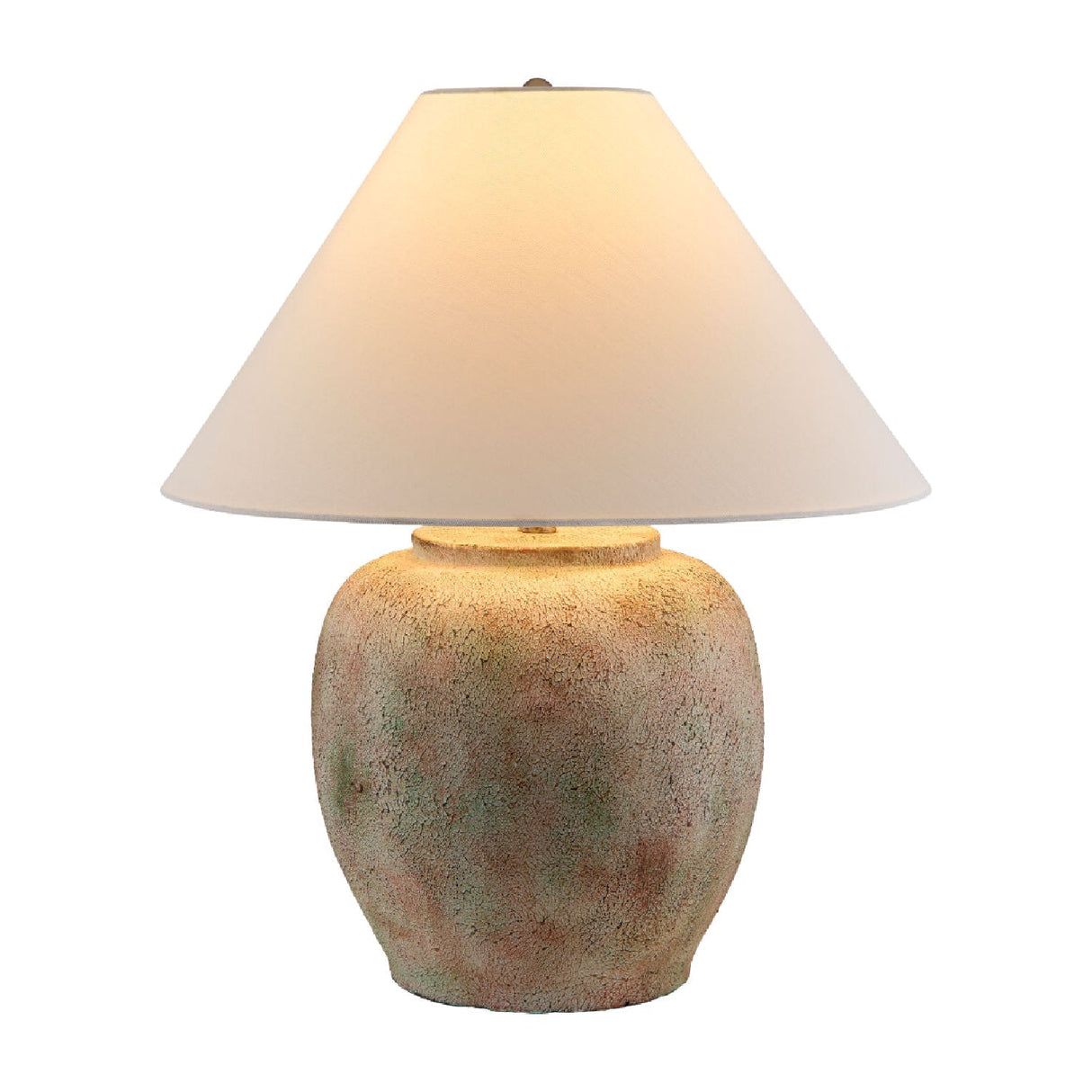 Modern European furniture - Painted Cement Linen Table Lamp - www.oroa.com