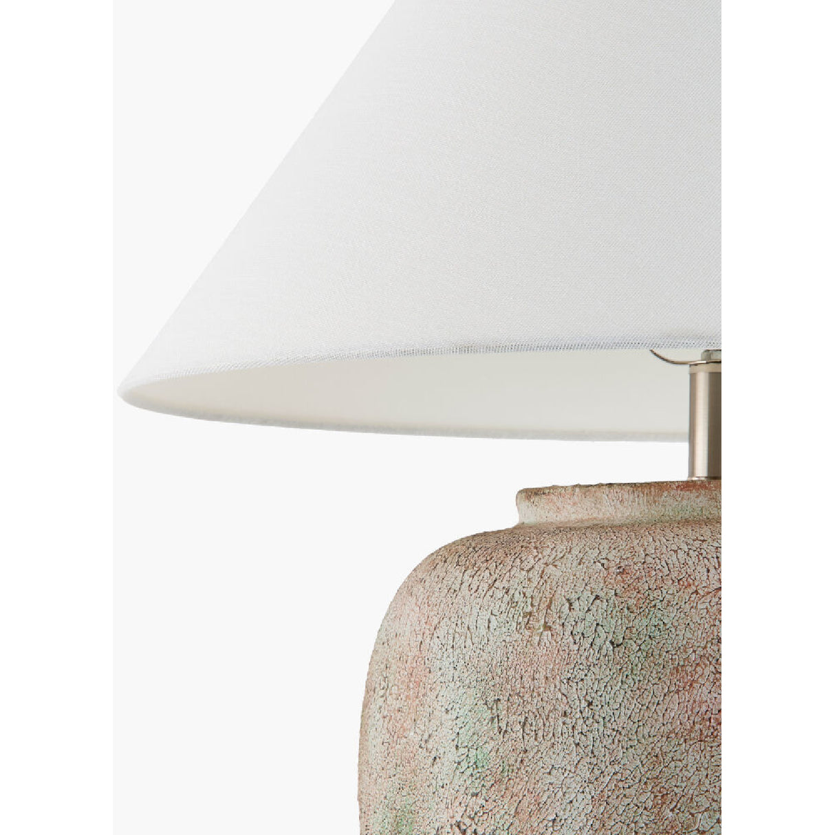 Modern European furniture - Painted Cement Linen Table Lamp - www.oroa.com