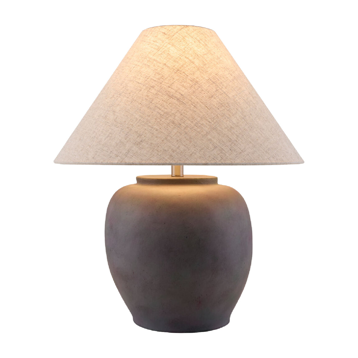 Painted Cement Linen Table Lamp | Oroa.com