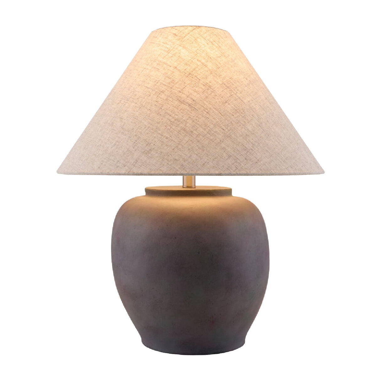 Modern European furniture - Painted Cement Linen Table Lamp - www.oroa.com