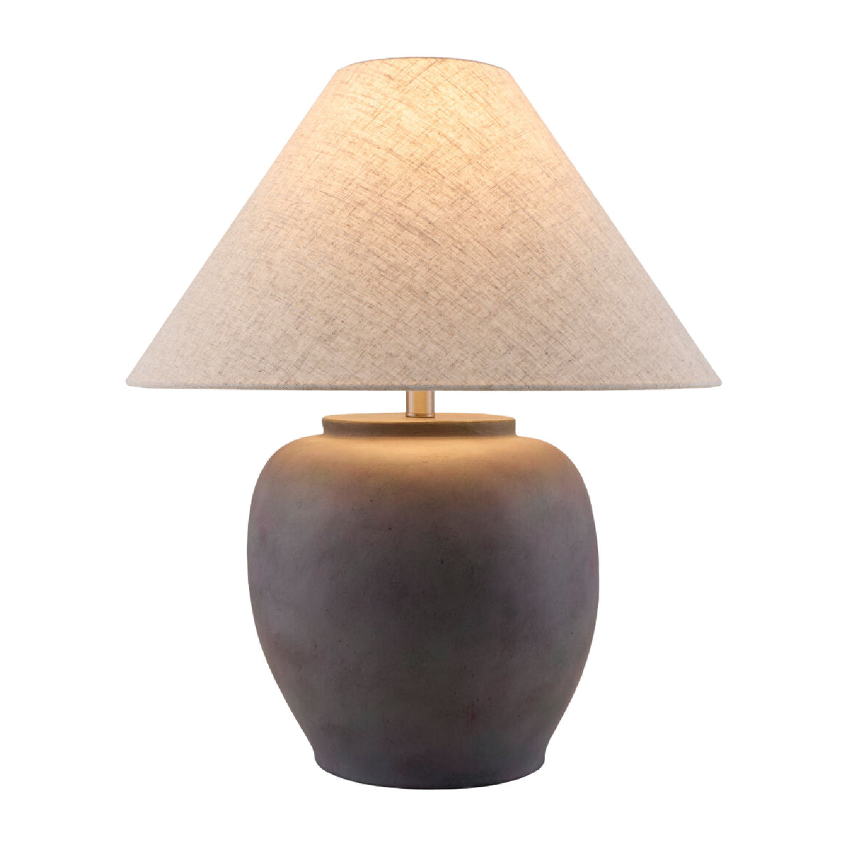 Modern European furniture - Painted Cement Linen Table Lamp - www.oroa.com