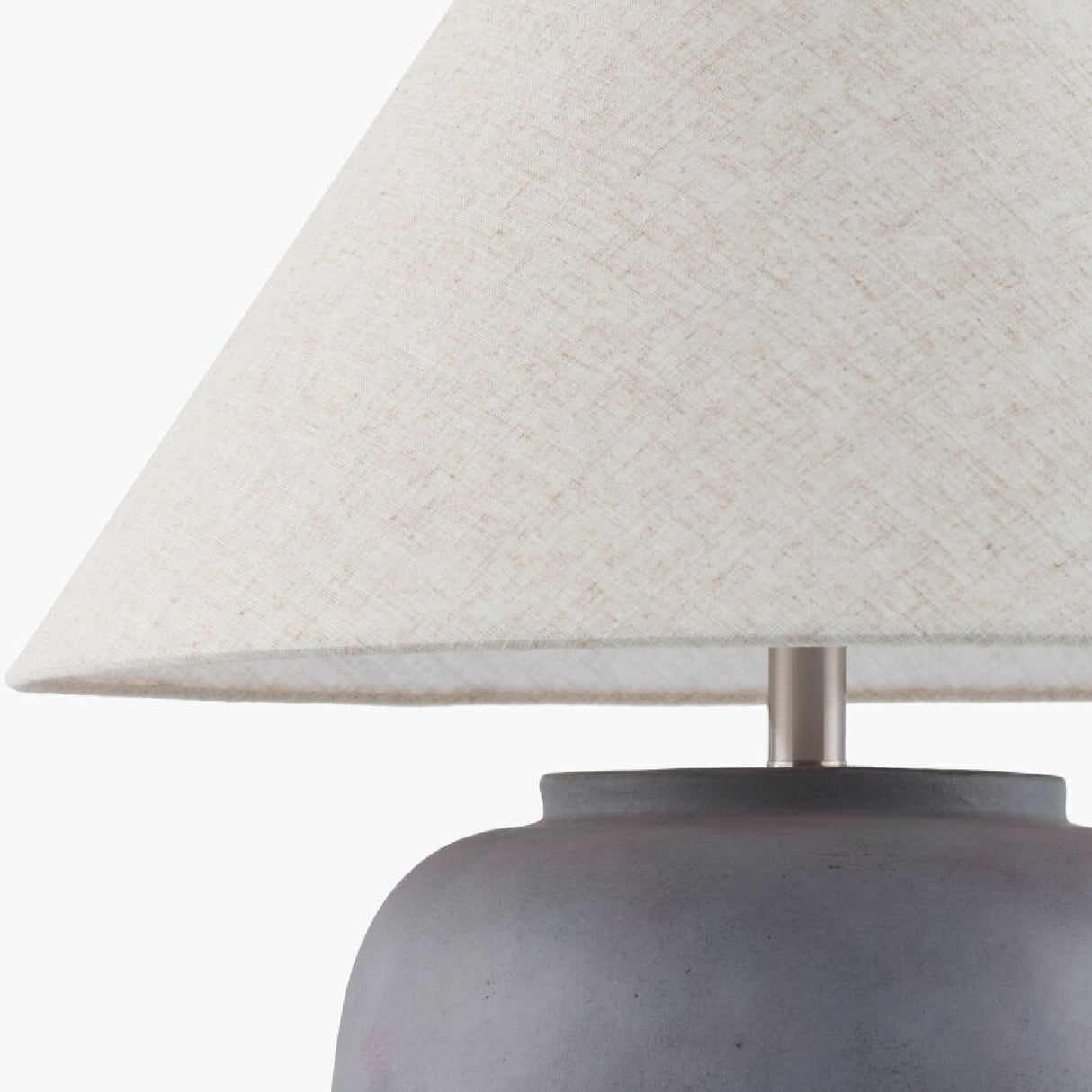 Painted Cement Linen Table Lamp | Oroa.com