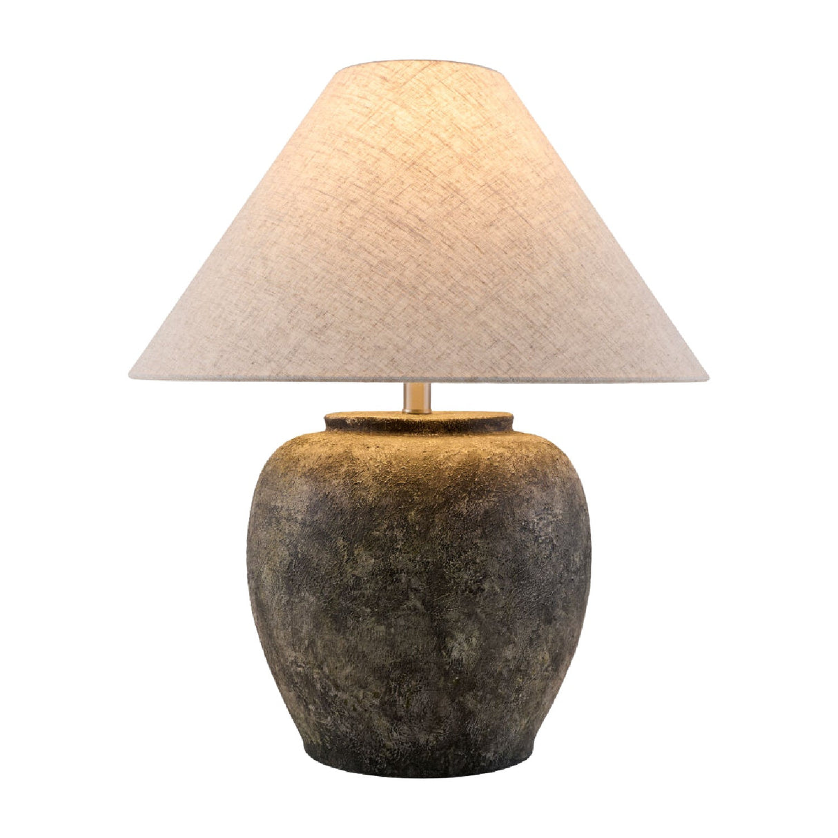Modern European furniture - Painted Cement Linen Table Lamp - www.oroa.com