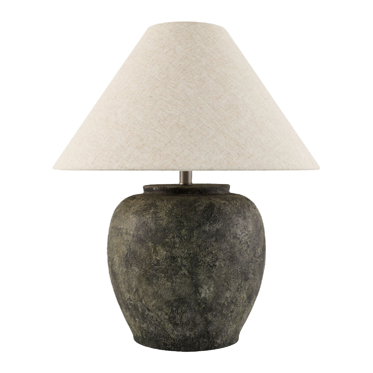 Modern European furniture - Painted Cement Linen Table Lamp - www.oroa.com