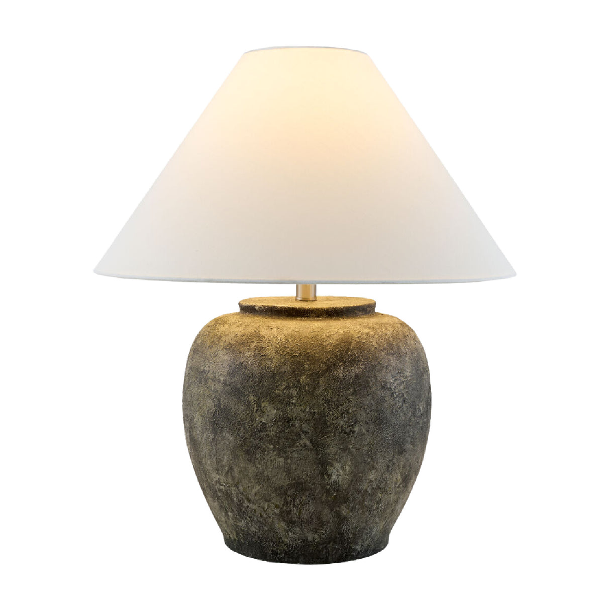 Painted Cement Linen Table Lamp | Oroa.com