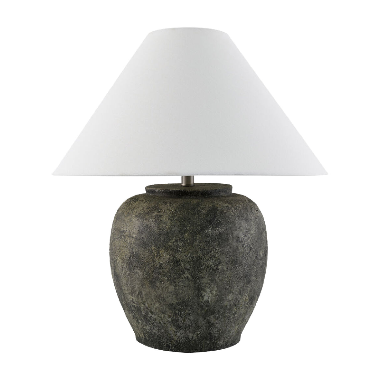 Modern European furniture - Painted Cement Linen Table Lamp - www.oroa.com