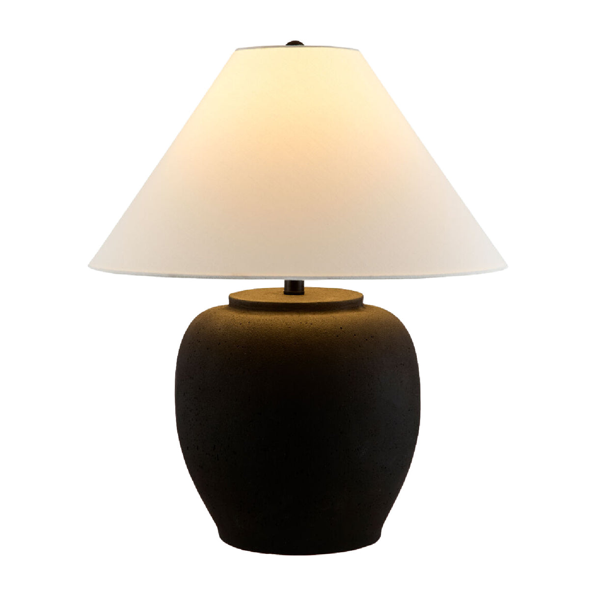 Modern European furniture - Painted Cement Linen Table Lamp - www.oroa.com