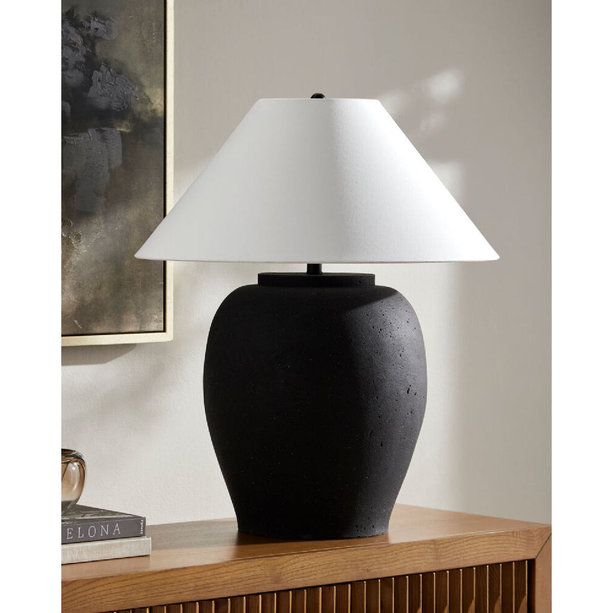 Modern European furniture - Cement Base Accent Floor Lamp - www.oroa.com
