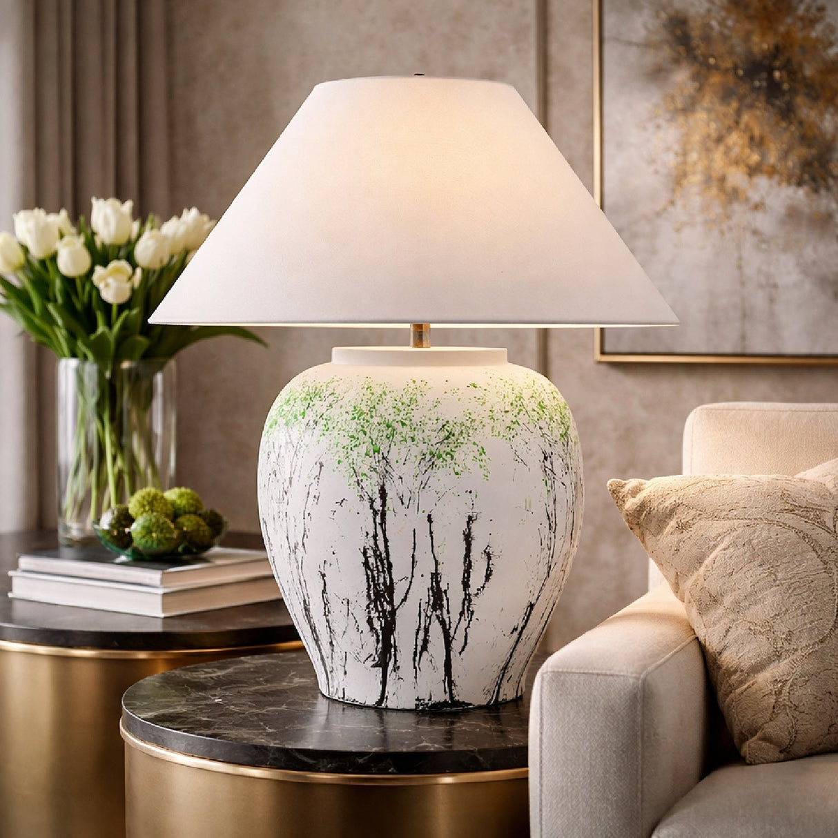 Modern European furniture - Cement Base Accent Floor Lamp - www.oroa.com