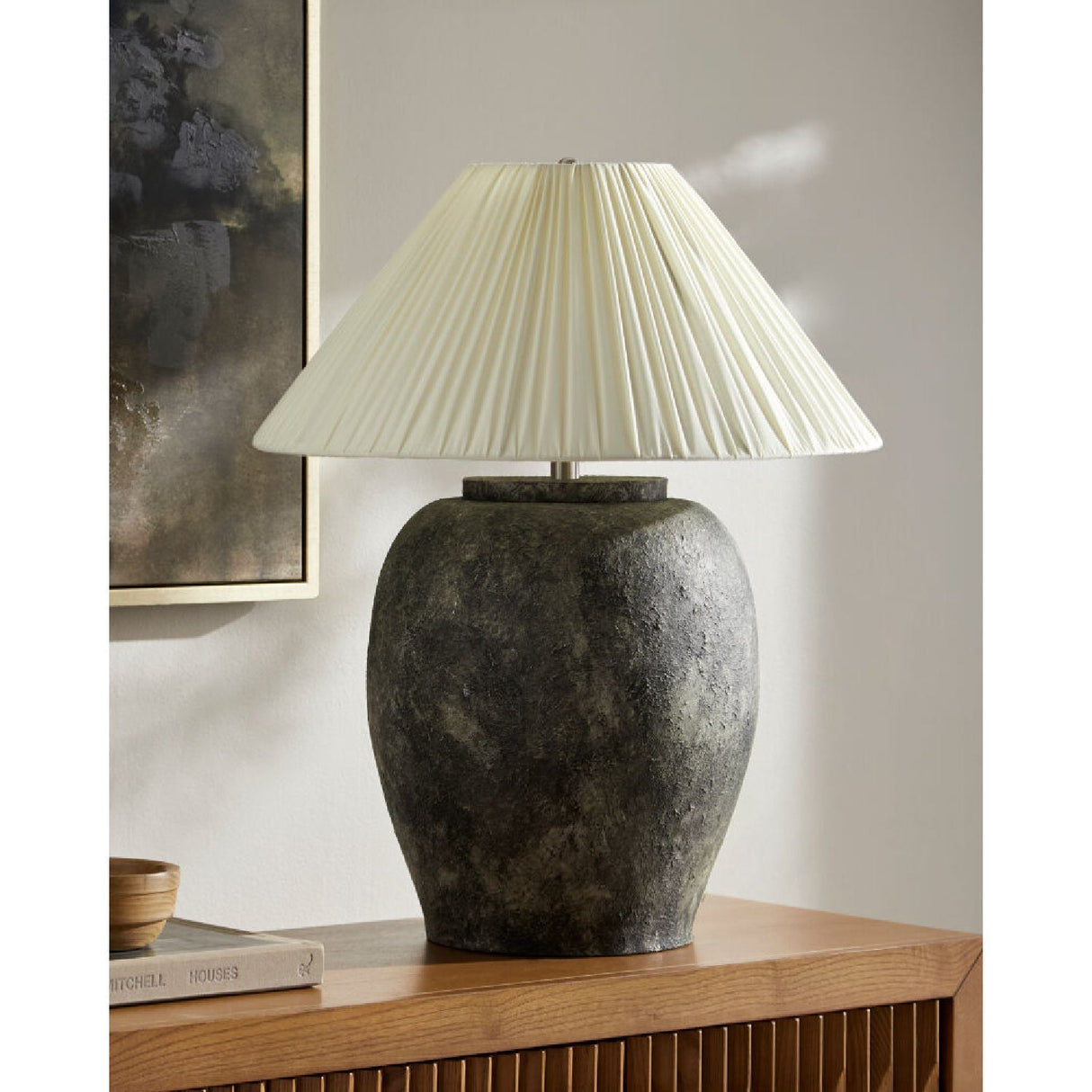 Modern European furniture - Cement Base Accent Floor Lamp - www.oroa.com