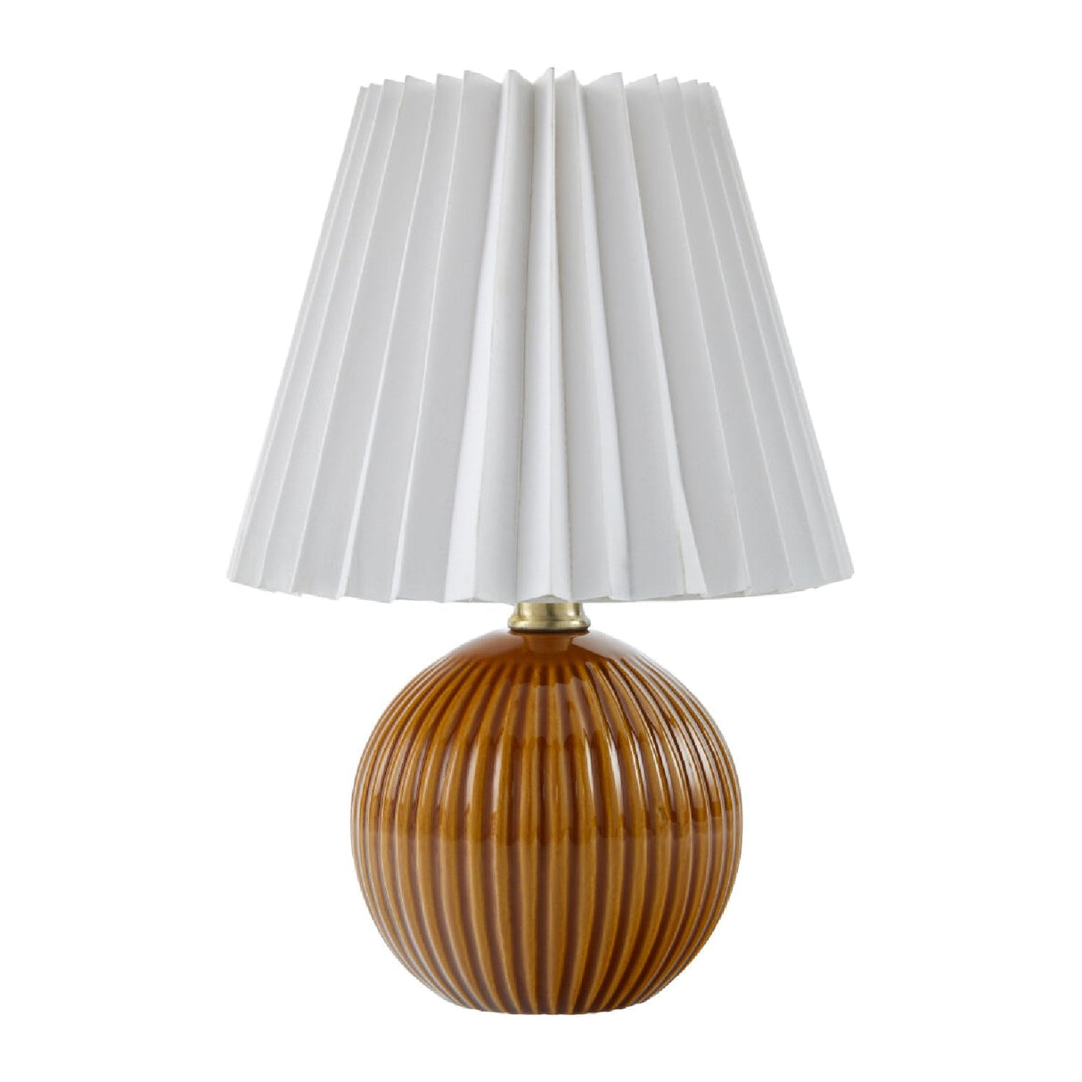 Modern European furniture - Pleated Linen Ceramic Table Lamp - www.oroa.com