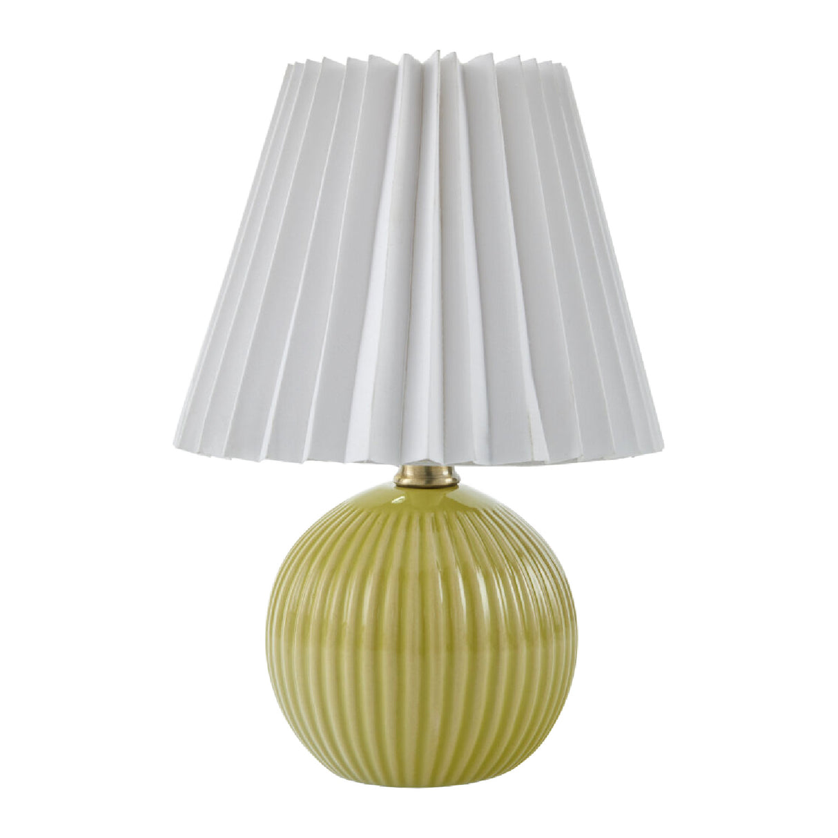 Modern European furniture - Pleated Linen Ceramic Table Lamp - www.oroa.com