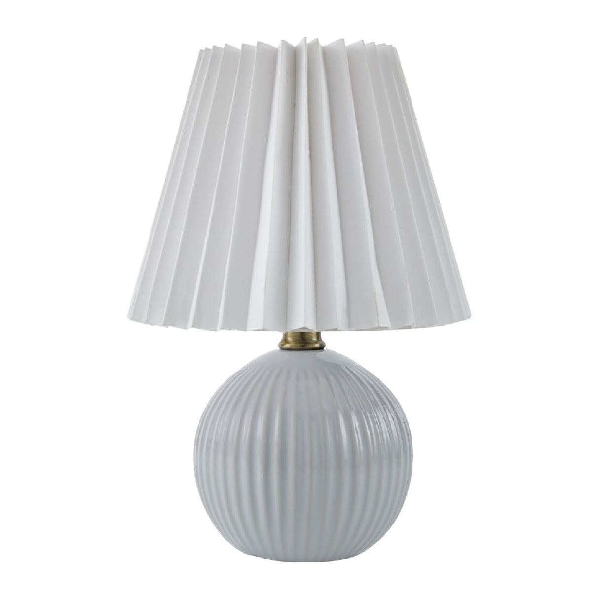 Modern European furniture - Pleated Linen Ceramic Table Lamp - www.oroa.com