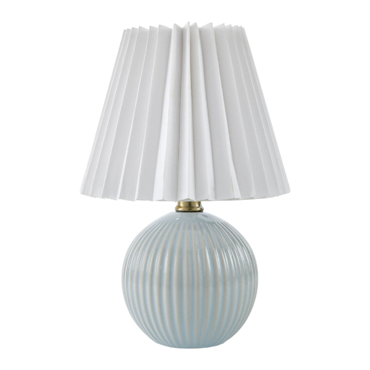 Modern European furniture - Pleated Linen Ceramic Table Lamp - www.oroa.com