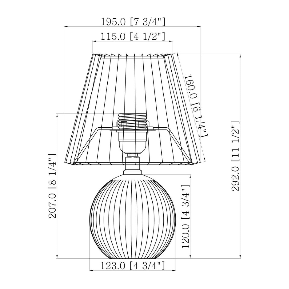 Modern European furniture - Pleated Linen Ceramic Table Lamp - www.oroa.com