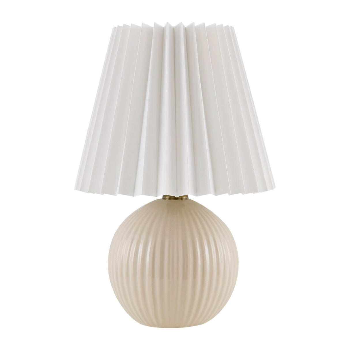Modern European furniture - Pleated Linen Ceramic Table Lamp - www.oroa.com