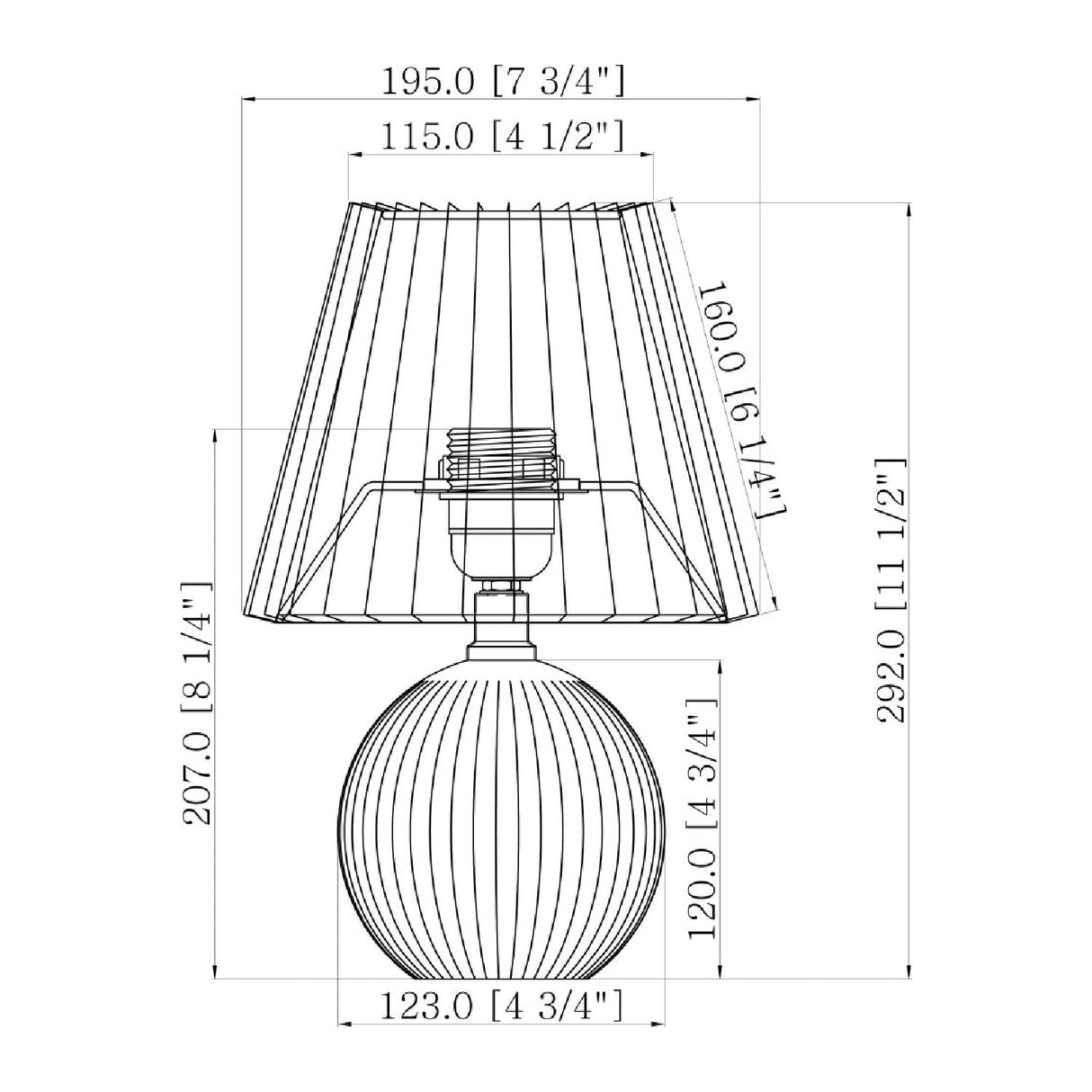 Modern European furniture - Pleated Linen Ceramic Table Lamp - www.oroa.com