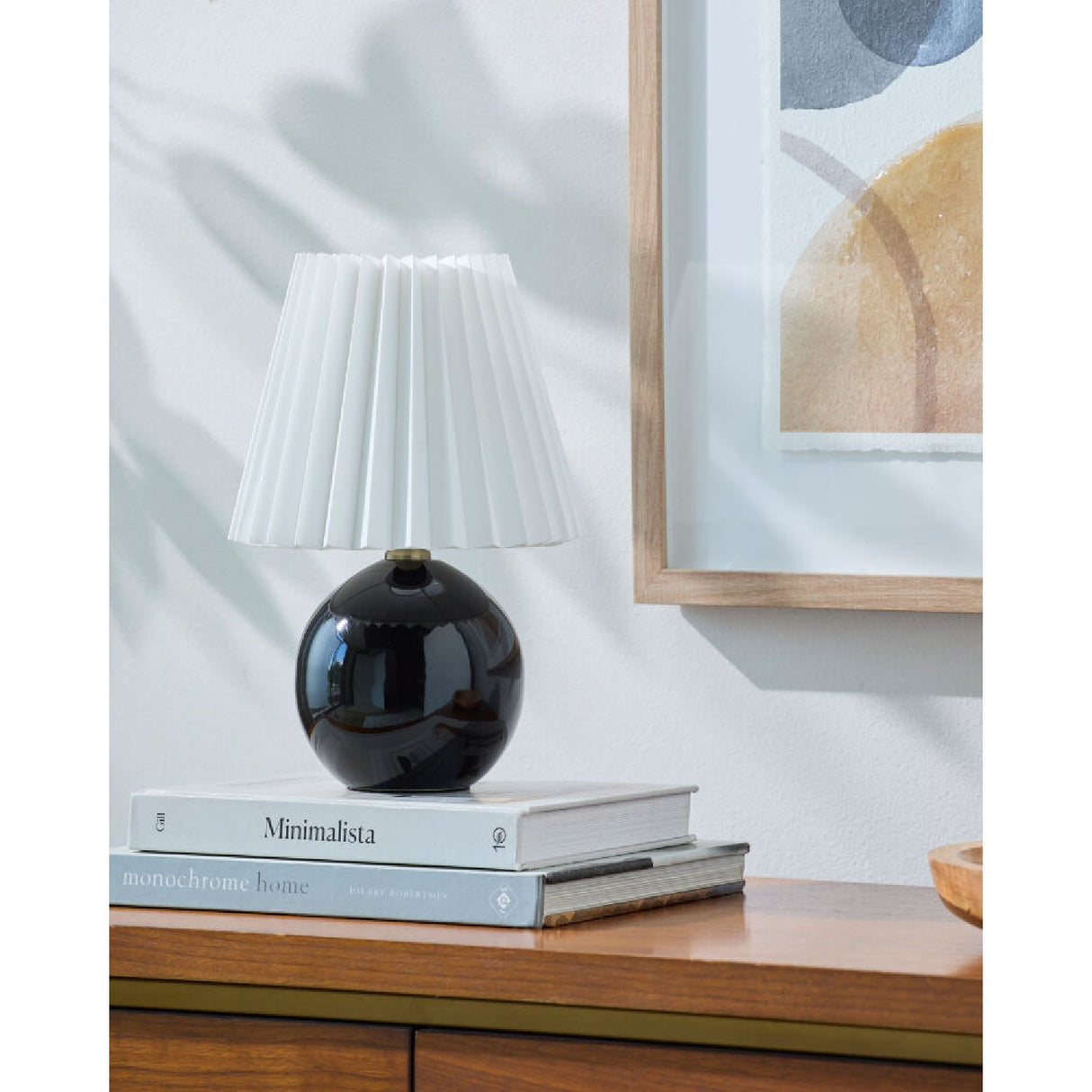 Modern European furniture - Ceramic Sphere Table Lamp - www.oroa.com