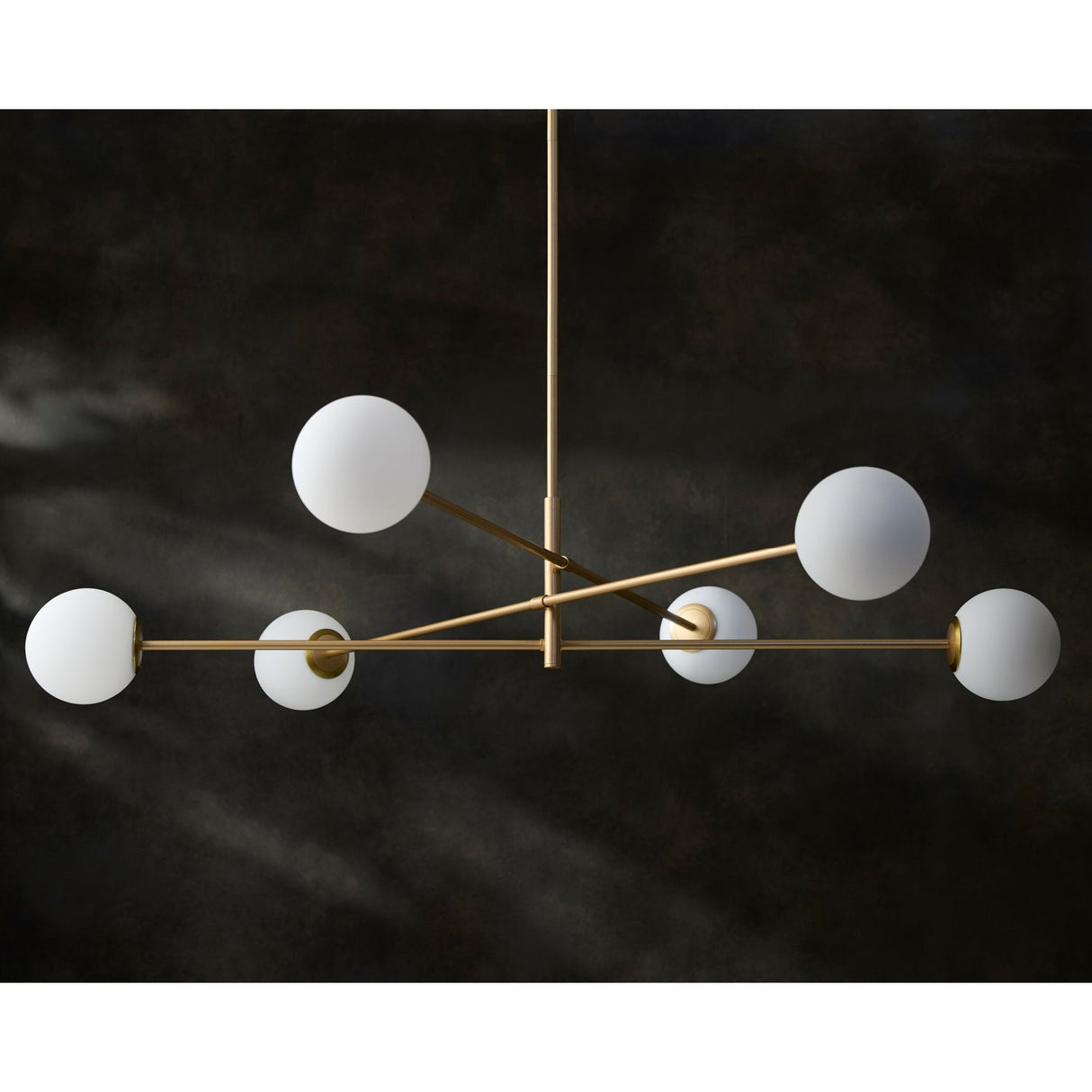 Modern European furniture - White Glass Sputnik Chandelier - www.oroa.com