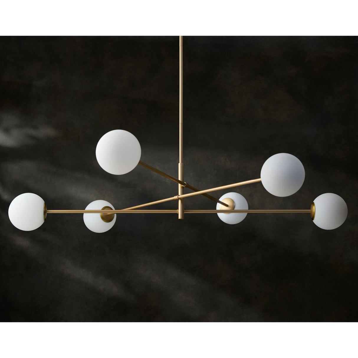 Modern European furniture - White Glass Sputnik Chandelier - www.oroa.com