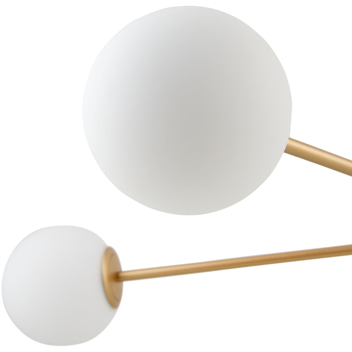 Modern European furniture - White Glass Sputnik Chandelier - www.oroa.com