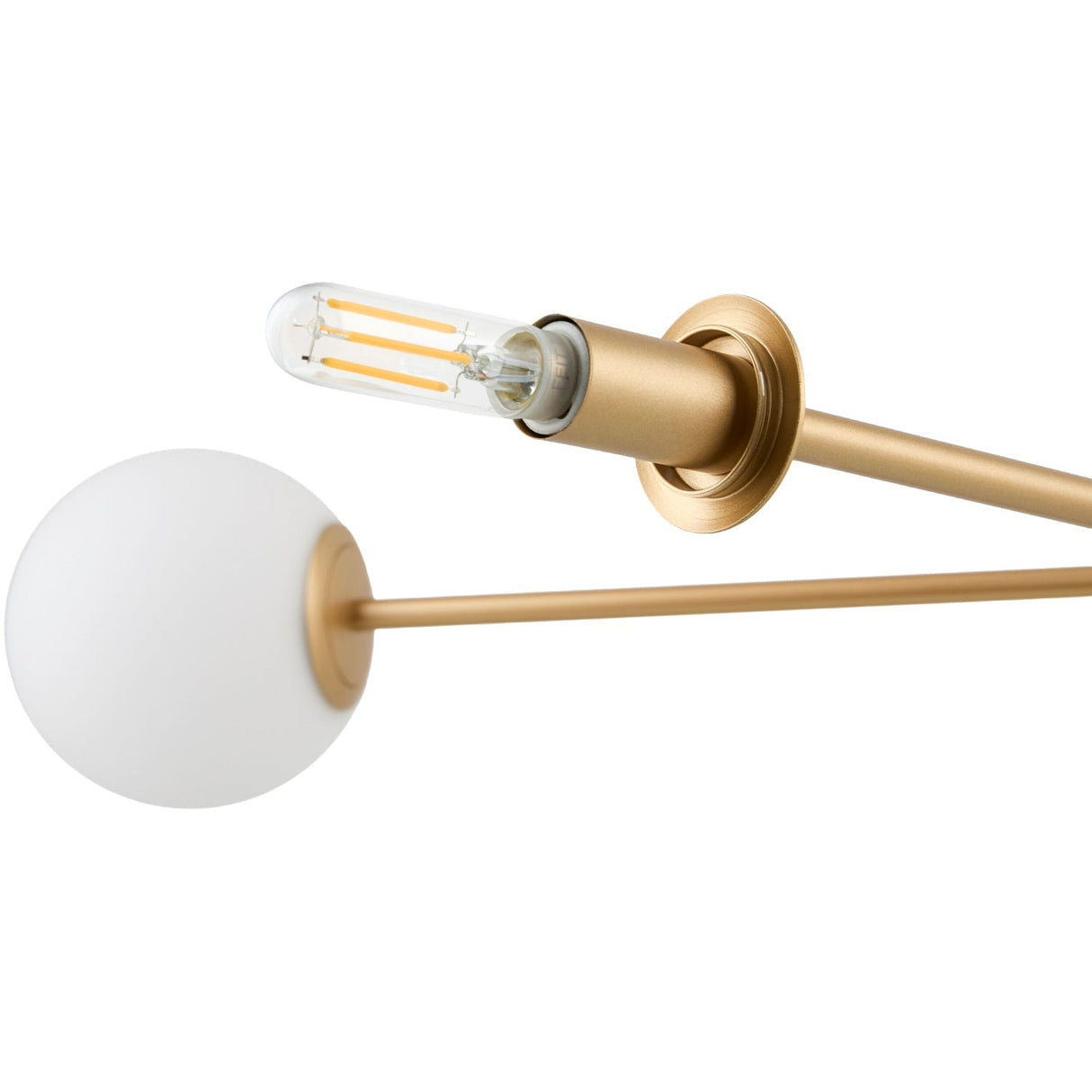 Modern European furniture - White Glass Sputnik Chandelier - www.oroa.com