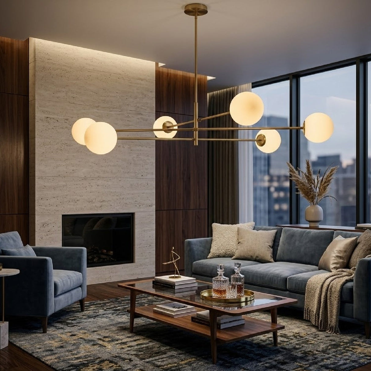 Modern European furniture - White Glass Sputnik Chandelier - www.oroa.com
